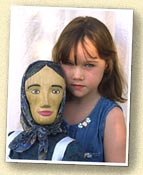 Child with puppet