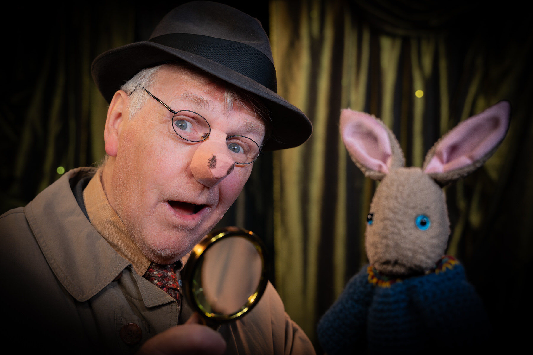 Freddy and a rabbit