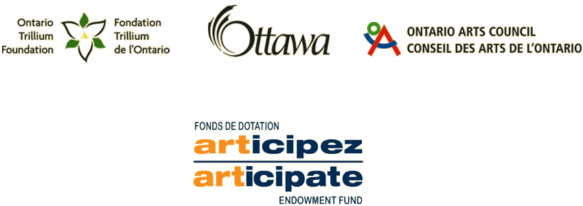 Trilliium Ottawa and Ontario Arts Council logos