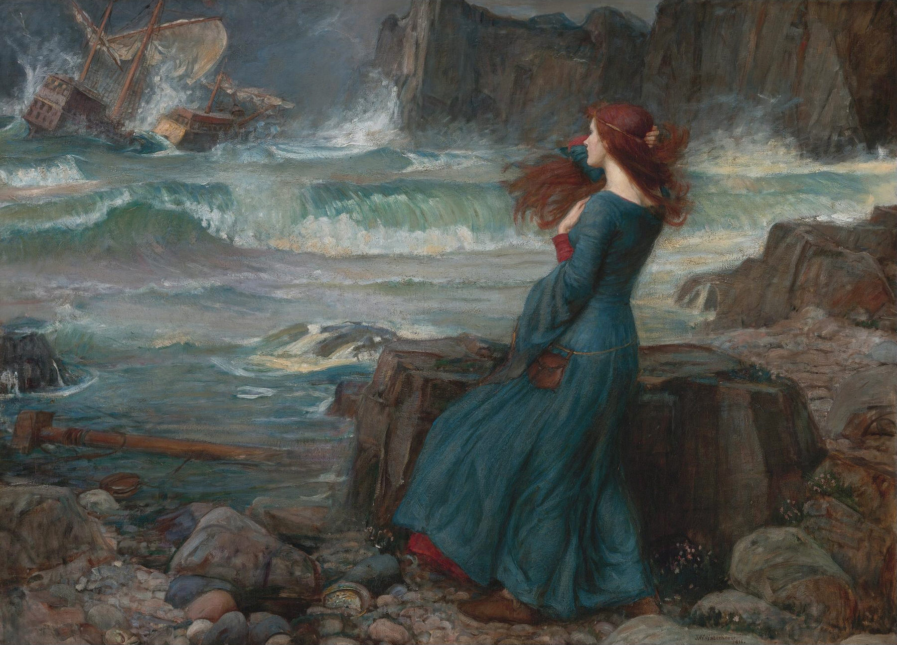 Miranda—The Tempest, John William Waterhouse (1849–1917)